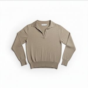 Calvin Klein Merino Wool Collared Sweater | Minimalist Luxury Knit